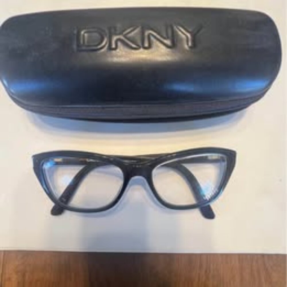 DKNY Black Cat Eye Eyeglasses Frames with Case